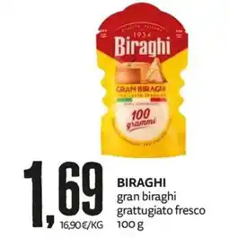 PRO7 Supermercati Biraghi gran biraghi grattugiato fresco offerta