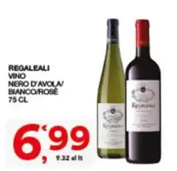 Sisa Regaleali vino nero d'avola/ biancorose offerta