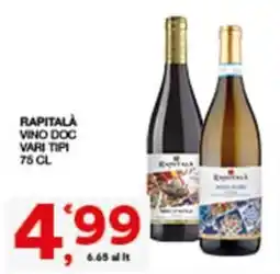 Sisa Vino doc vari tipi Rapitalà offerta