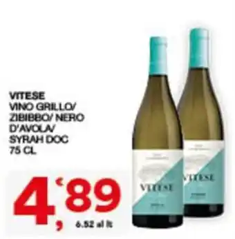 Sisa Vitese Vino Grillo/Zibibbo/Nero d'Avola/Syrah Doc offerta