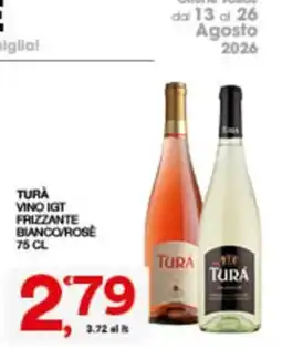 Sisa Turà vino IGT frizzante bianco/rosé offerta