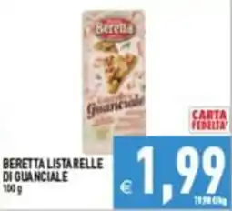 Pim Supermercati Beretta listarelle di guanciale offerta