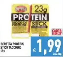 Pim Supermercati Beretta protein stick tacchino offerta