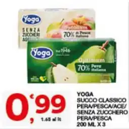 Sisa Yoga succo classico pera pesca offerta