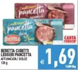 Pim Supermercati Beretta cubetti leggeri pancetta offerta