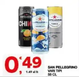 Sisa San Pellegrino vari tipi offerta