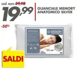 Italmark Guanciale memory anatomico silver offerta