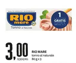 PRO7 Supermercati Rio mare tonno al naturale offerta