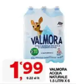 Sisa Valmora acqua naturale offerta