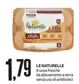 PRO7 Supermercati Le Naturelle 6 uova fresche da allevamento a terra senza uso di antibiotici offerta