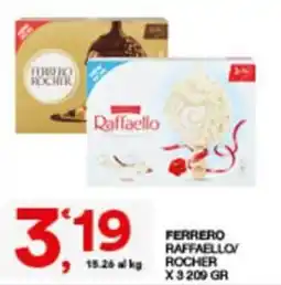 Sisa Ferrero Raffaello/rocher offerta