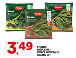 Sisa Findus Bietolina/Fagiolini/Spinaci offerta