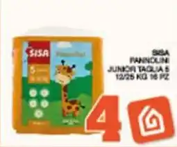 Sisa Sisa pannolini junior offerta