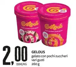 PRO7 Supermercati Gelous gelato con pochi zuccheri offerta