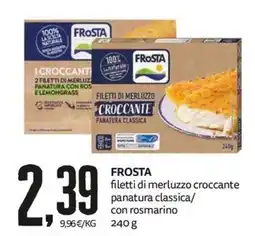 PRO7 Supermercati Frosta filetti di merluzzo croccante panatura classica offerta