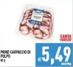 Pim Supermercati Prinz carpaccio di polpo offerta