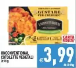 Pim Supermercati Unconventional cotolette vegetali offerta