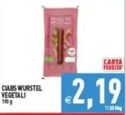 Pim Supermercati Ciabs wurstel vegetali offerta
