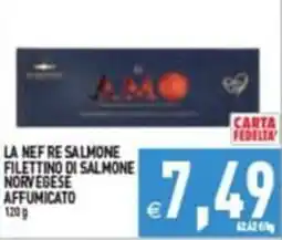 Pim Supermercati La Nefre Salmone filettino di salmone norvegese affumicato offerta