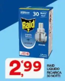 Sisa Raid liquido ricarica offerta