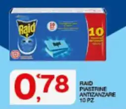 Sisa Raid piastrine antizanzare offerta