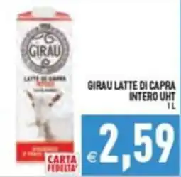 Pim Supermercati Girau latte di capra intero UHT offerta
