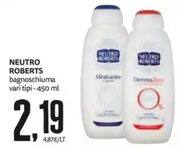 PRO7 Supermercati Neutro Roberts bagnoschiuma offerta