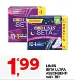 Sisa Lines seta ultra assorbenti offerta
