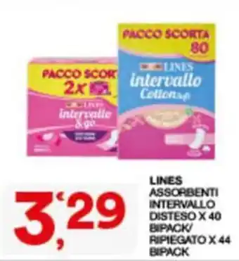 Sisa Lines assorbenti intervallo offerta