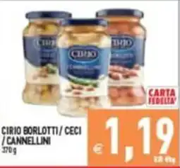 Pim Supermercati Cirio borlotti / ceci / cannellini offerta