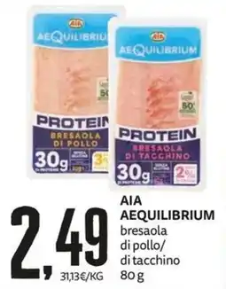 PRO7 Supermercati AIA AEQUILIBRIUM bresaola di pollo/ di tacchino offerta