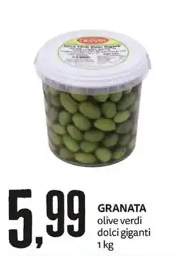 PRO7 Supermercati Granata olive verdi dolci giganti offerta