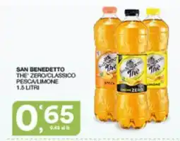 Sisa San Benedetto The Zero Classico Pesca Limone offerta