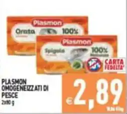 Pim Supermercati Plasmon omogeneizzati di pesce offerta
