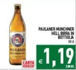 Pim Supermercati Paulaner Munchner Hell Birra in bottiglia offerta