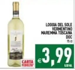 Pim Supermercati Loggia del Sole Vermentino Maremma Toscana DOC offerta
