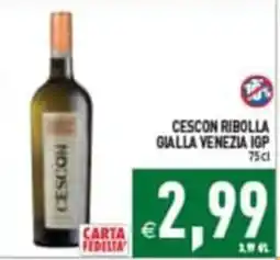Pim Supermercati Cescon ribolla gialla venezia igp offerta