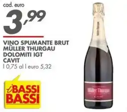 Italmark Vino spumante brut Müller Thurgau offerta