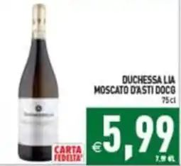 Pim Supermercati Duchessa Lia Moscato d'Asti DOCG offerta