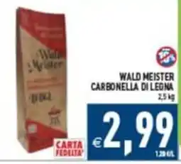 Pim Supermercati Wald Meister carbonella di legna offerta