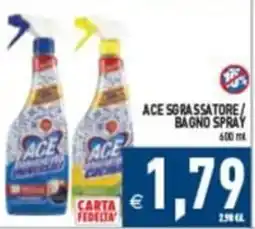 Pim Supermercati Ace sgrassatore / bagno spray offerta