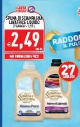 Pim Supermercati Spuma di sciampagna lavatrice liquido offerta