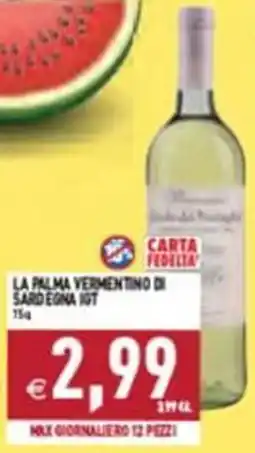 Pim Supermercati La Palma Vermentino di Sardegna IGT offerta