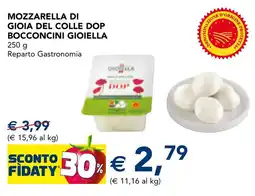 Esselunga Mozzarella di gioia del colle dop bocconcini gioiella offerta