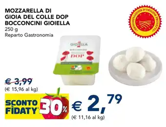 Mozzarella di gioia del colle dop bocconcini gioiella