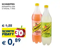 Esselunga Schweppes pompelmo rosa o limone offerta