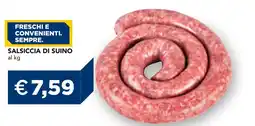 Esselunga Salsiccia di suino offerta