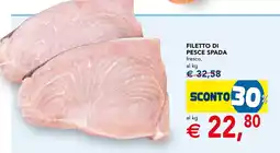 Esselunga Filetto di pesce spada offerta