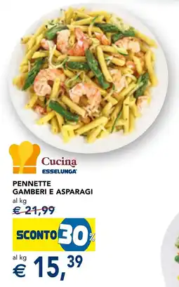 Esselunga Penne e asparagi gamberi offerta