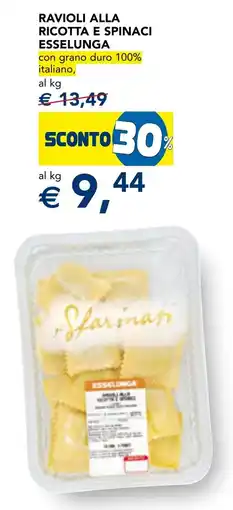 Esselunga Ravioli alla ricotta e spinaci Esselunga offerta